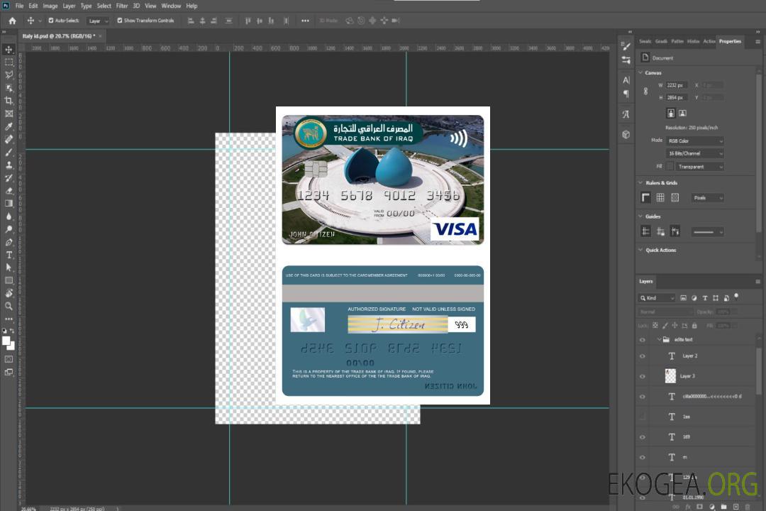 Carte Visia Classic de l'Iraq Trade Bank of Iraq template Carte Visia Classic de l'Iraq Trade Bank of Iraq template